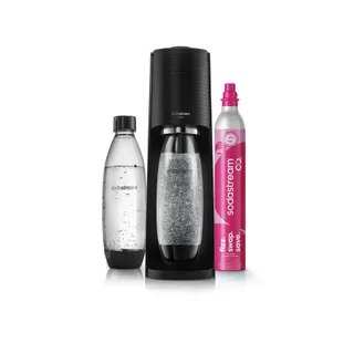 Machine à soda SODASTREAM Terra Noire pack 2 bouteilles + 1 recharge