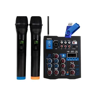 Table de mixage KARMA MXW5 2 micros VHF Bluetooth DSP USB-C