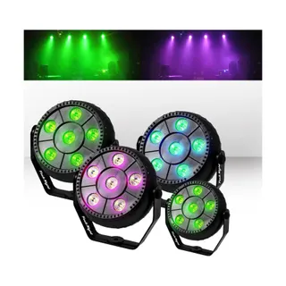Jeu de lumières FESTINIGHT Pack 4 jeux de lumière effet PAR à LED R