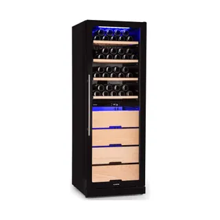 Cave à vin polyvalente KLARSTEIN Barossa 123 Duo 226L 2 zones tactile