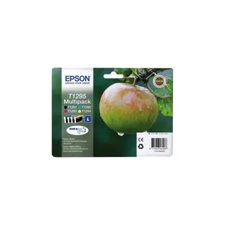 Cartouche d'encre EPSON Pack Multipack 4 Originales T1295 Série Pomme (Noir + 3 Couleurs) - C13T12954010