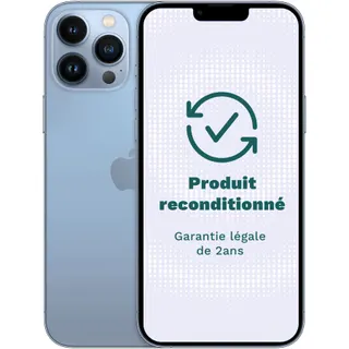 Smartphone APPLE iPhone 13 Pro Max Bleu 128Go Excellent État avec Batterie Neuve - Reconditionné