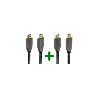 Câble HDMI ADEQWAT x2 HDMI 2.1 droit noir 1M5