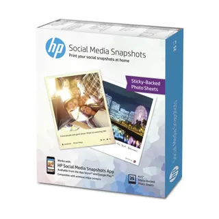 Papier photo HP W2G60A-10x13cm-25f-265g/m² Snapshot