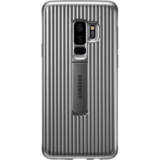 Coque SAMSUNG S9+ Antichoc Fonction Stand argent
