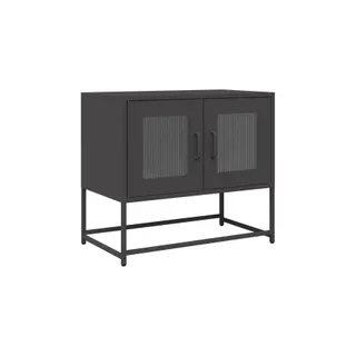 Meuble TV HELLOSHOP26 Meuble TV noir multifonctionnel pratique