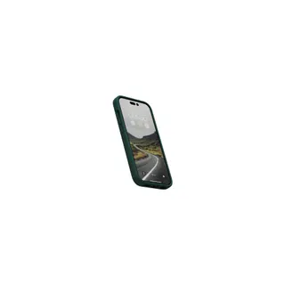 Coque NJORD iPhone 14 Pro Cuir de Saumon Vert MagSaf