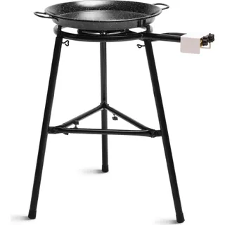 Réchaud gaz BRIEBE MEDIUM Set Paella Brûleur +Poêle+Support