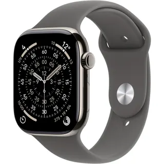 Montre connectée APPLE WATCH 42mm Tit Naturel / Gris Serie 11 S/M Cellular